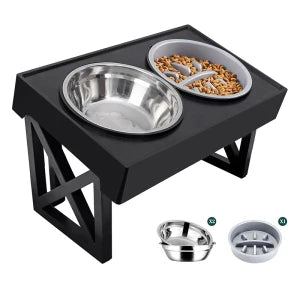 Adjustable Elevated Dog Bowl Stand