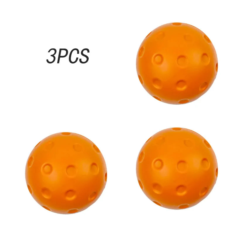 3PCS 74mm Silent PU Foam Pickleballs