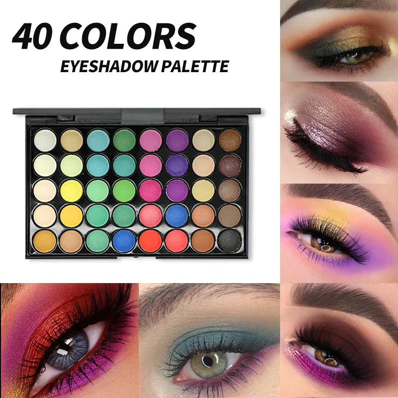 40-Color Earth Tone Eyeshadow