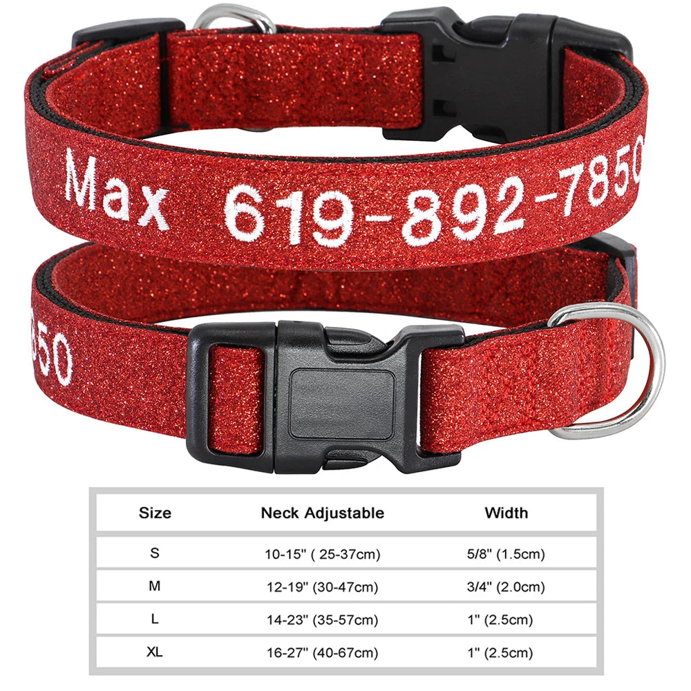 Adjustable Nylon Dog Collar with ID