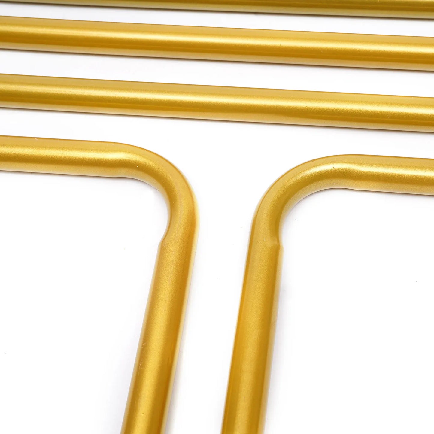 2*2.1M Gold Wedding Arch Door Square Metal Flower Rack with Bases Background Decorative Frame for Wedding Party