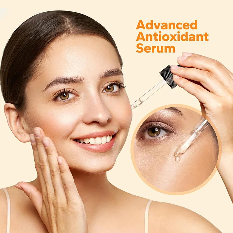 3pcs Vitamin C Wrinkle Remover Face Serum Lifting Firming Fade Fine Lines Anti-aging Essence Whitening Brighten Skin Care