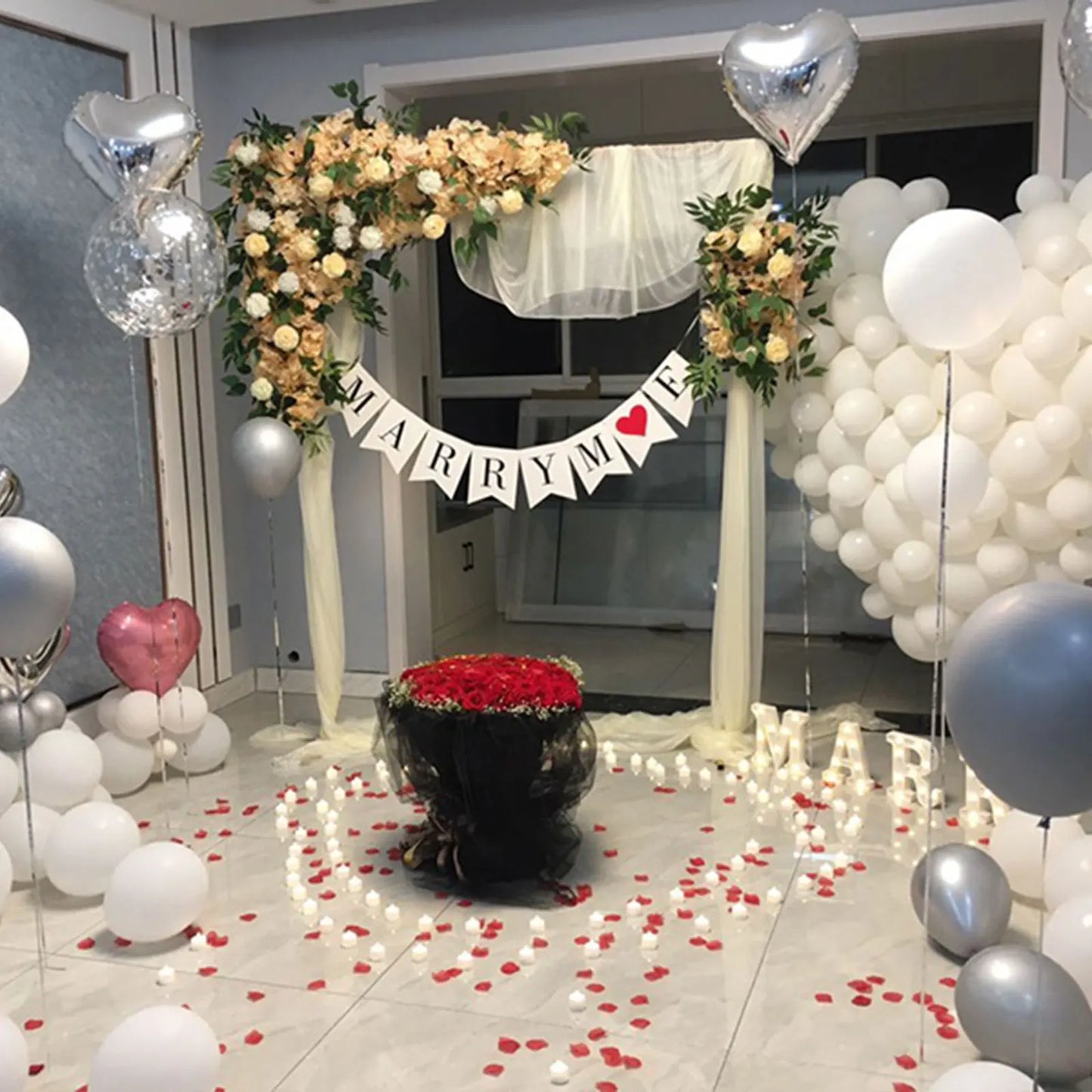 2*2.1M Gold Wedding Arch Door Square Metal Flower Rack with Bases Background Decorative Frame for Wedding Party