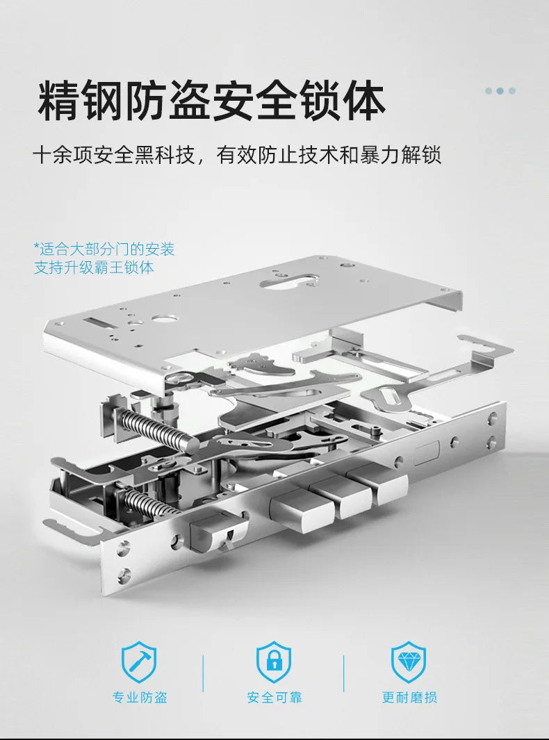 TTlock Hotel Lock Smart Door Lock Password Electronic Door Lock IC Card NFC APP Remote Unlock Homestay Apartment Password Locks