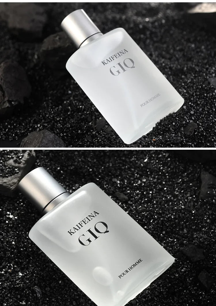 50ML Men Perfume Aquatic Aromatic Eau de Parfum, Lime Marine Musk Fresh Ocean Fragrance Spray for Men