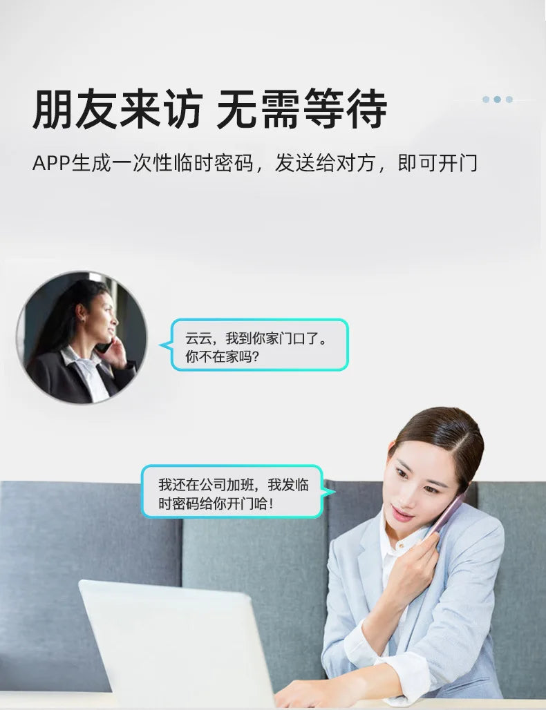 TTlock Hotel Lock Smart Door Lock Password Electronic Door Lock IC Card NFC APP Remote Unlock Homestay Apartment Password Locks