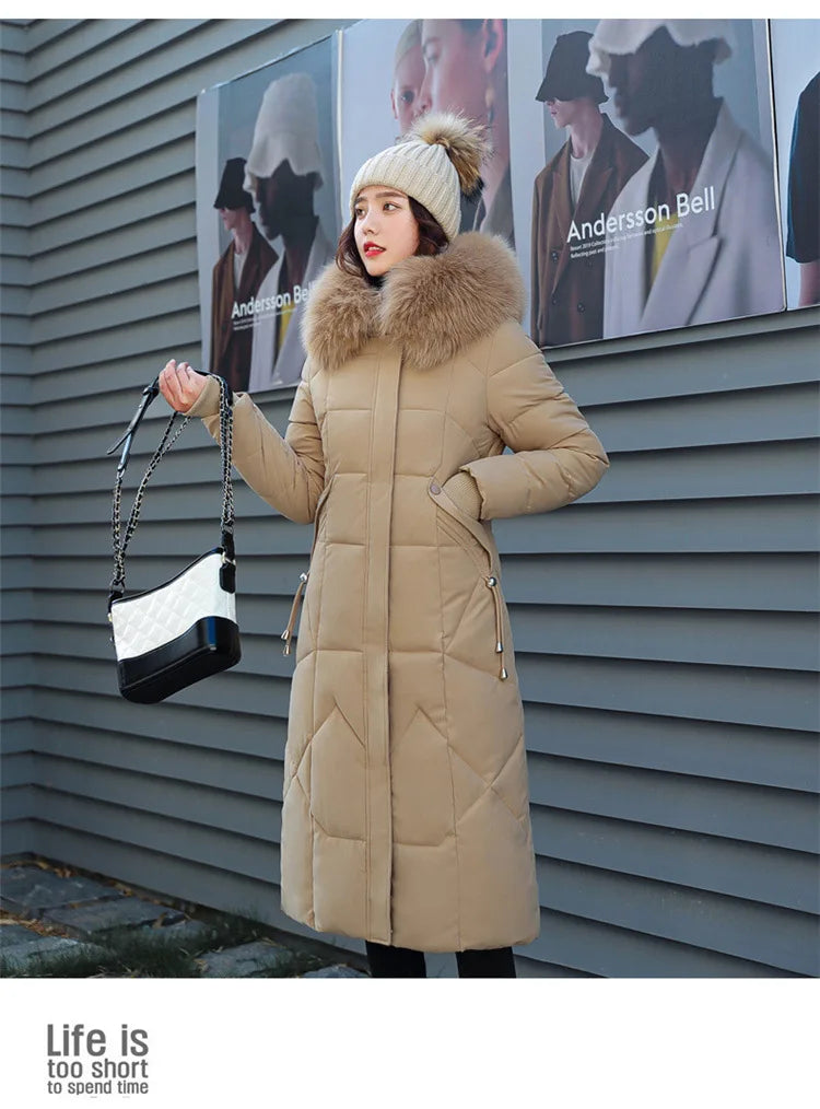 2024 New Autumn Winter Coat Women Thicken Warm Oversized Hoodies Casual Loose Korean Autumn Winter Fashion Cotton Parkas Coat