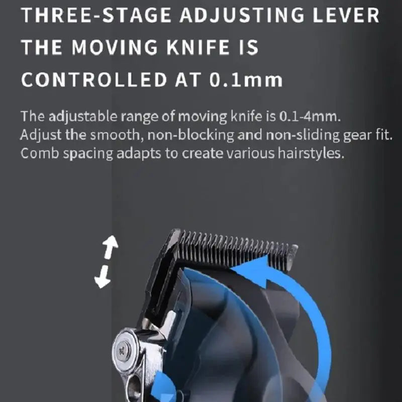 2500mah Lithium Battery Adjustable Trimmer Kemei Km-2296 Usb Rechargeable Cordless Electric Body Groin Hair Trimmer For Men