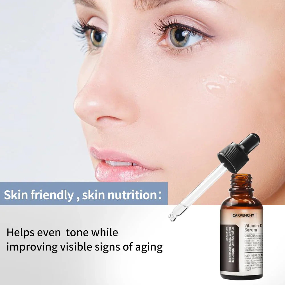 3pcs Vitamin C Wrinkle Remover Face Serum Lifting Firming Fade Fine Lines Anti-aging Essence Whitening Brighten Skin Care
