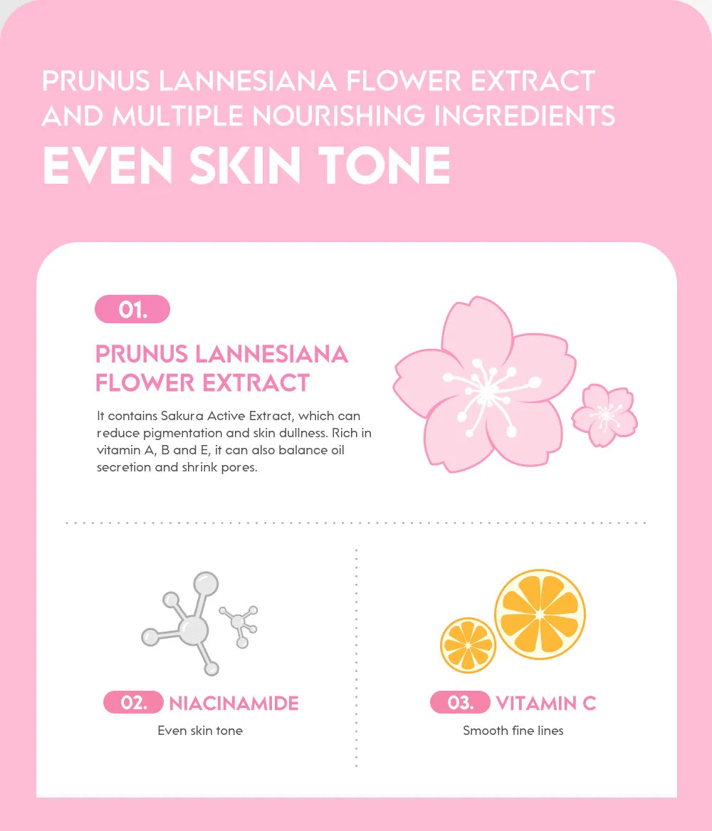 2pcs LAIKOU Japan Sakura Essence Face Cream Cherry Blossom Smoothing Facial Cream Moisturizing Hydration Korean Skin Care