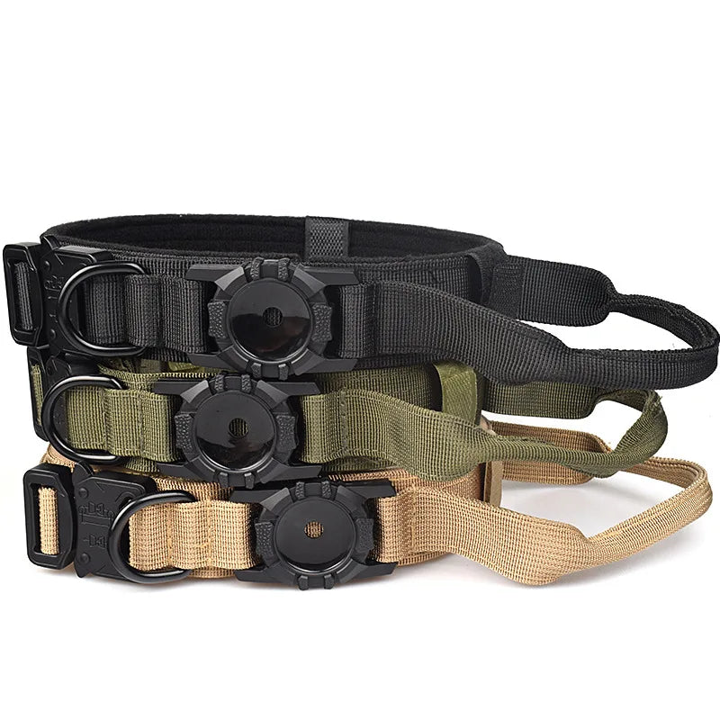 Adjustable Nylon AirTag Dog Collar