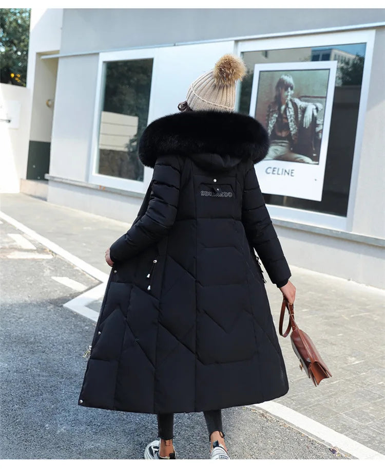 2024 New Autumn Winter Coat Women Thicken Warm Oversized Hoodies Casual Loose Korean Autumn Winter Fashion Cotton Parkas Coat