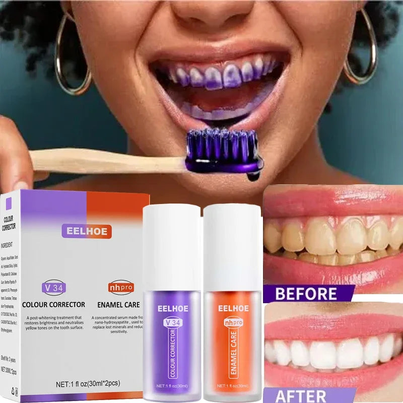 7 Day Teeth Whitening Toothpaste Remove Plaque Stains Deep Cleaning Oral Hygiene Bleaching Dental Tools Fresh Breath Tooth Care