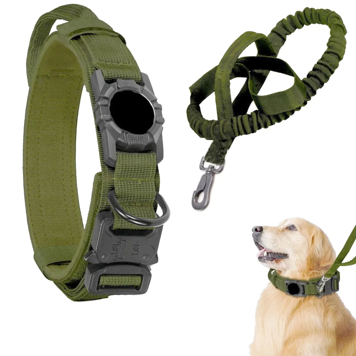 Adjustable Nylon AirTag Dog Collar