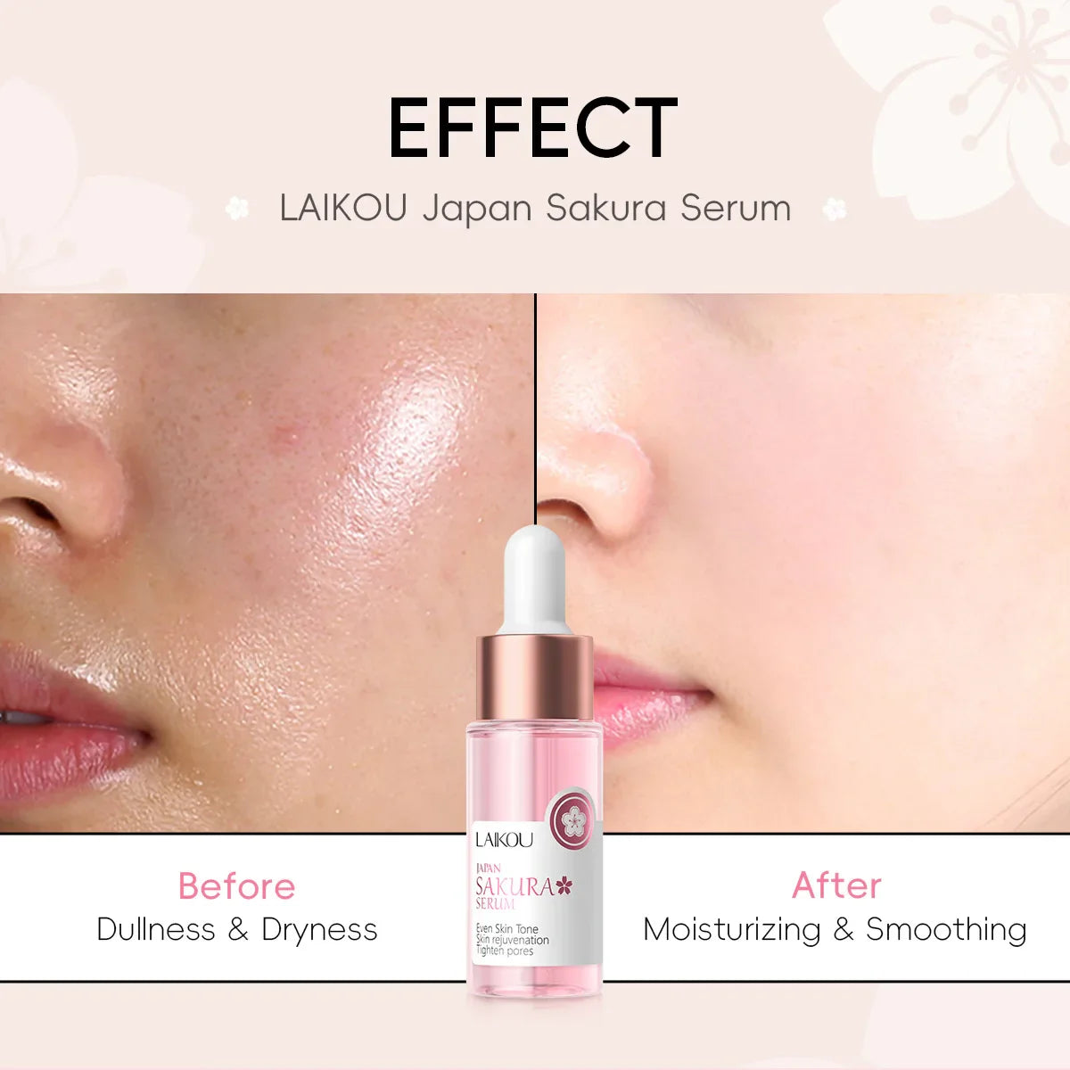 Sakura Whitening Face Serum Anti Aging Fade Fine Lines Tighten Pores Improve Melanin Pigment Dull Moisturizer Brighten Skin Care