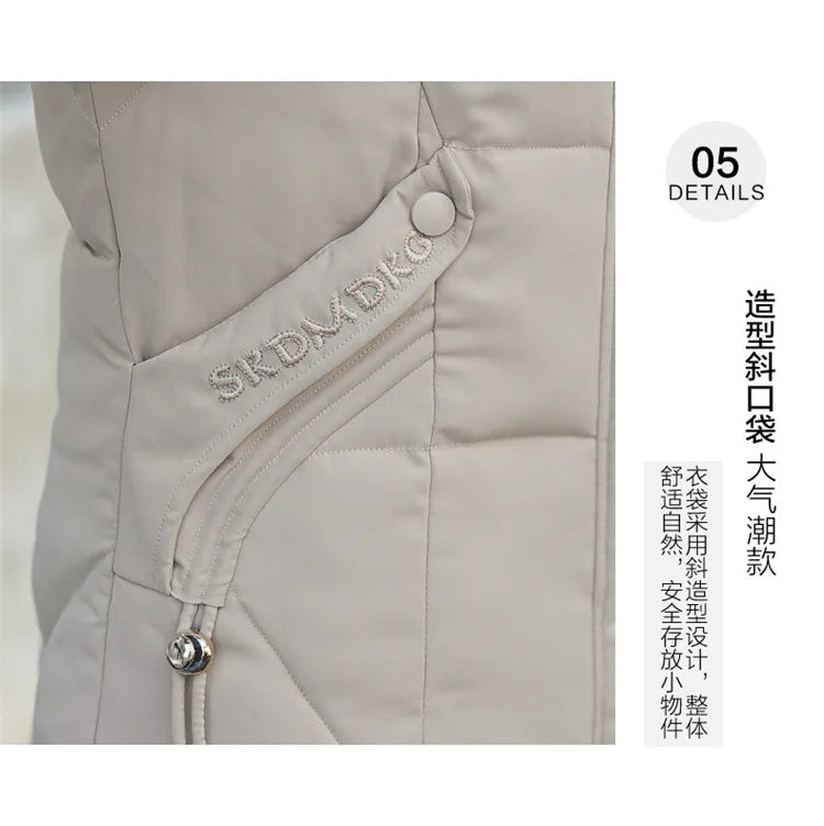 2024 New Autumn Winter Coat Women Thicken Warm Oversized Hoodies Casual Loose Korean Autumn Winter Fashion Cotton Parkas Coat