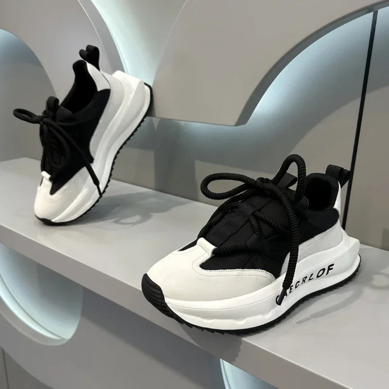 Men Thick Sole Elevated Shoes Season Comfortable Versatile Breathable Non Slip Sports Shoes Outdoor Travel Casual Shoes