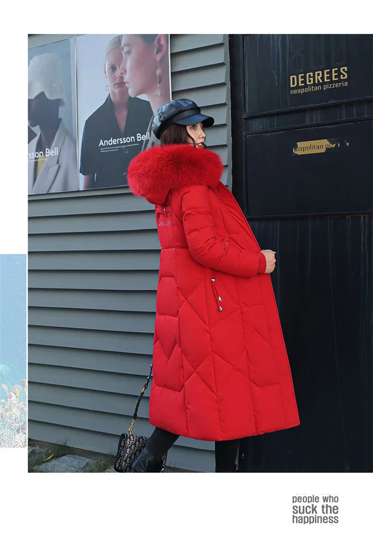 2024 New Autumn Winter Coat Women Thicken Warm Oversized Hoodies Casual Loose Korean Autumn Winter Fashion Cotton Parkas Coat