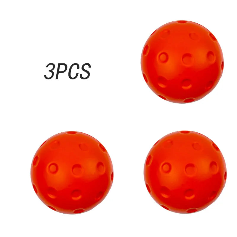 3PCS 74mm Silent PU Foam Pickleballs