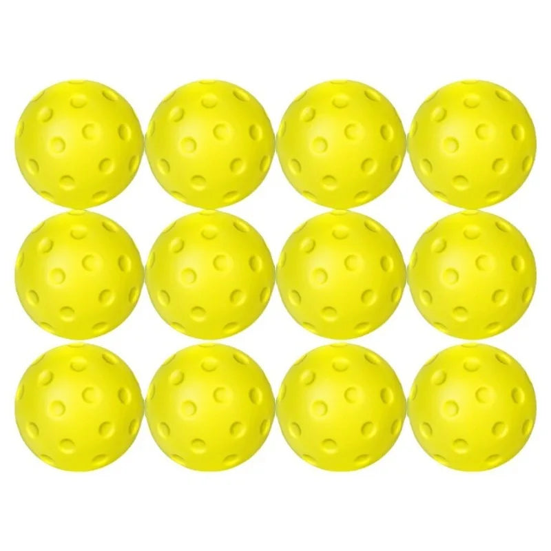 3PCS 74mm Silent PU Foam Pickleballs