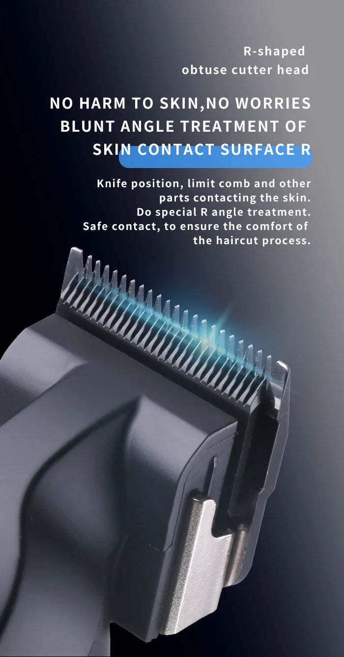 2500mah Lithium Battery Adjustable Trimmer Kemei Km-2296 Usb Rechargeable Cordless Electric Body Groin Hair Trimmer For Men