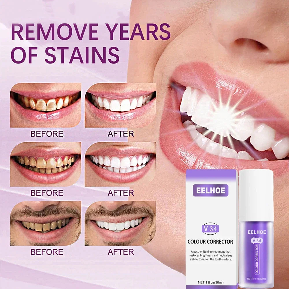7 Day Teeth Whitening Toothpaste Remove Plaque Stains Deep Cleaning Oral Hygiene Bleaching Dental Tools Fresh Breath Tooth Care