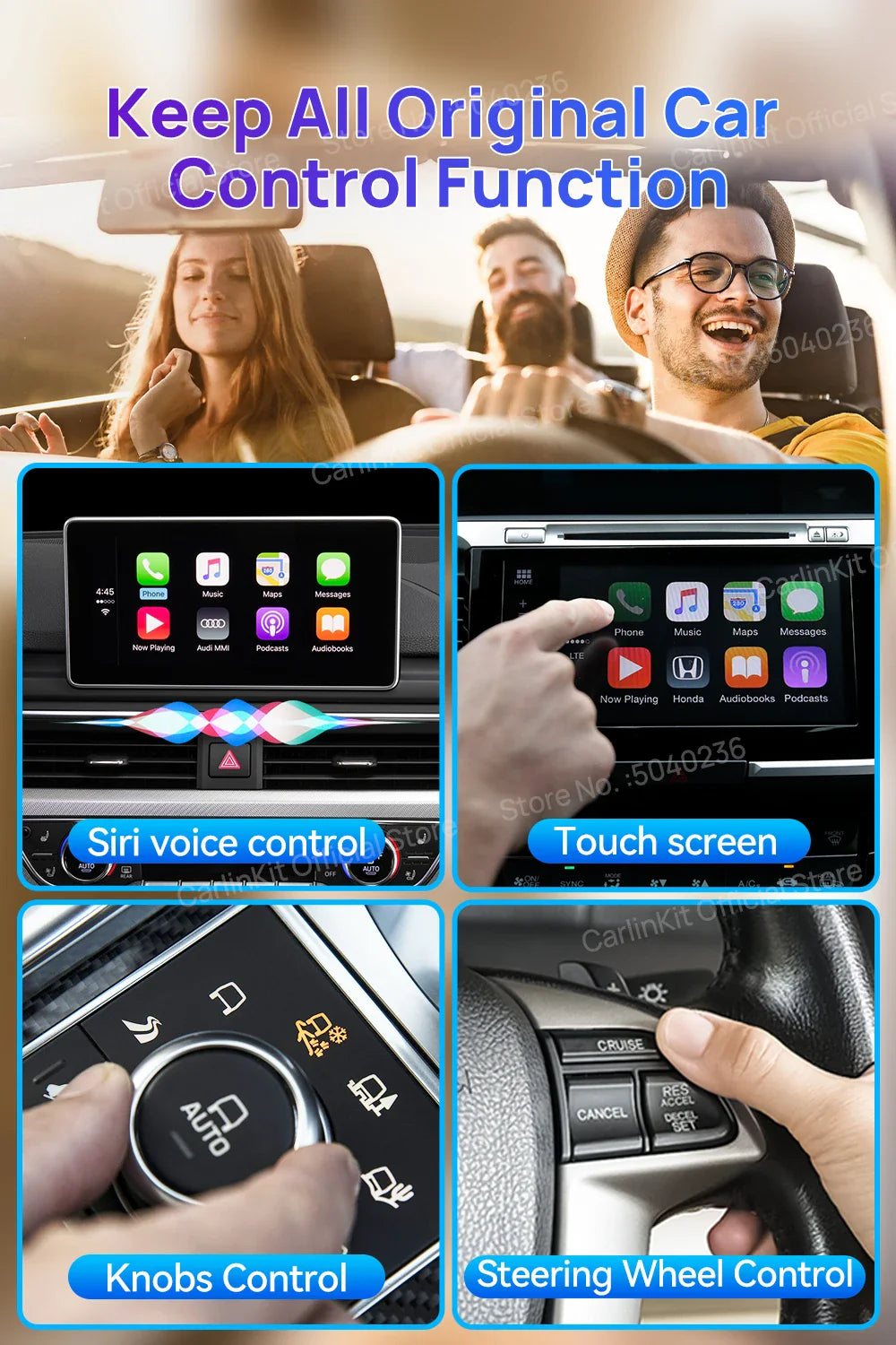 2025 CarlinKit CarPlay AI Box Android 13.0 SM6225 QCM6125 Android Auto Wireless CarPlay Adapter 2.4+5GGPS 64G 128G FOTA Upgrade