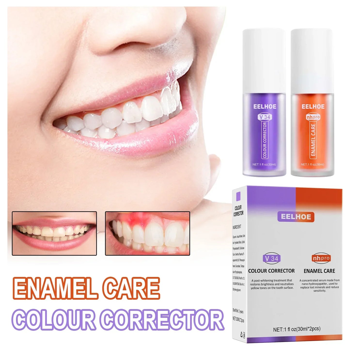 7 Day Teeth Whitening Toothpaste Remove Plaque Stains Deep Cleaning Oral Hygiene Bleaching Dental Tools Fresh Breath Tooth Care