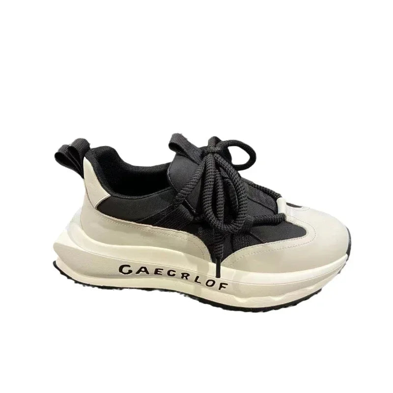 Men Thick Sole Elevated Shoes Season Comfortable Versatile Breathable Non Slip Sports Shoes Outdoor Travel Casual Shoes
