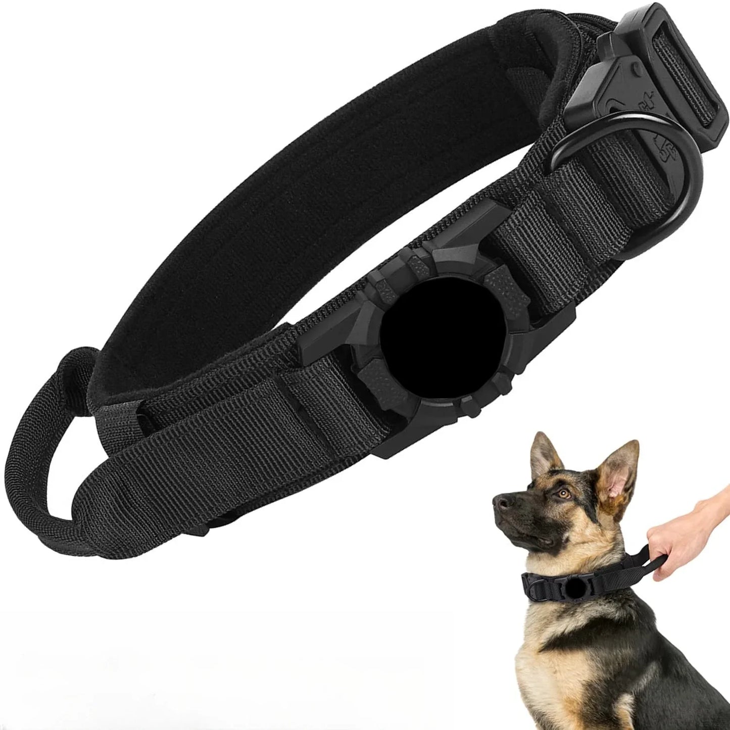 Adjustable Nylon AirTag Dog Collar
