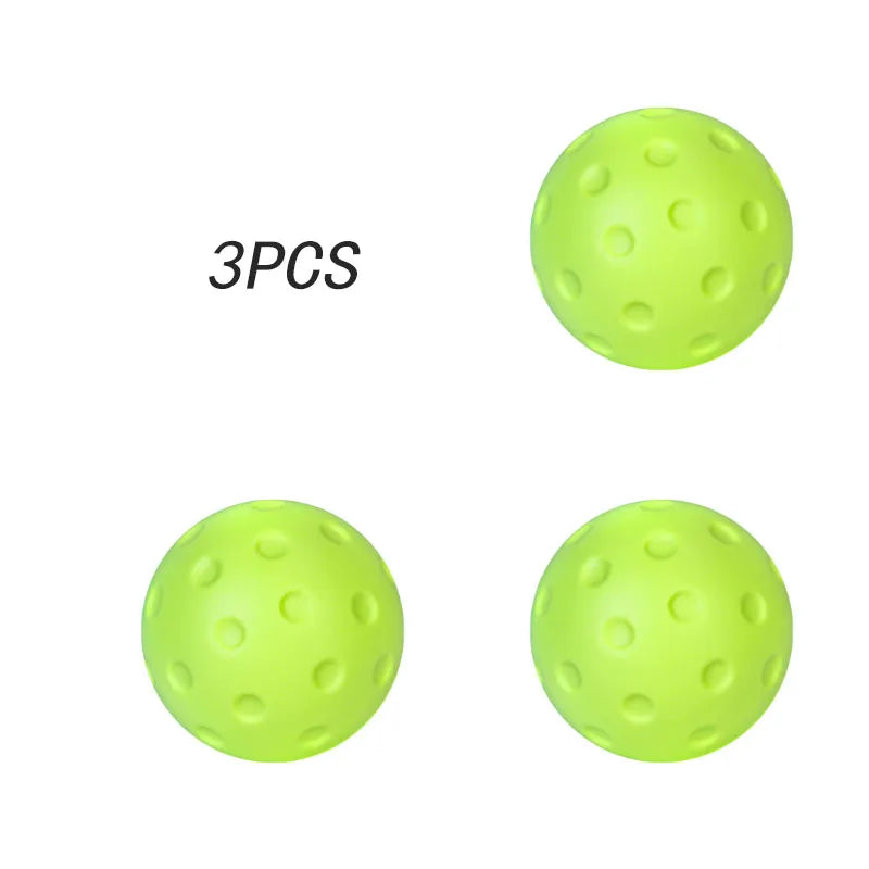 3PCS 74mm Silent PU Foam Pickleballs