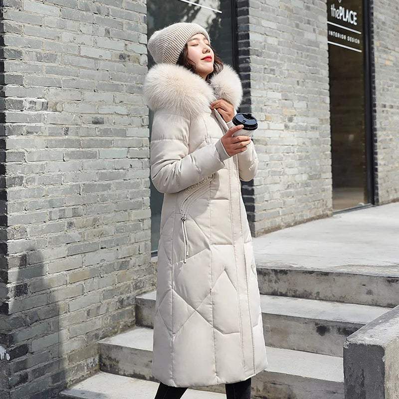 2024 New Autumn Winter Coat Women Thicken Warm Oversized Hoodies Casual Loose Korean Autumn Winter Fashion Cotton Parkas Coat