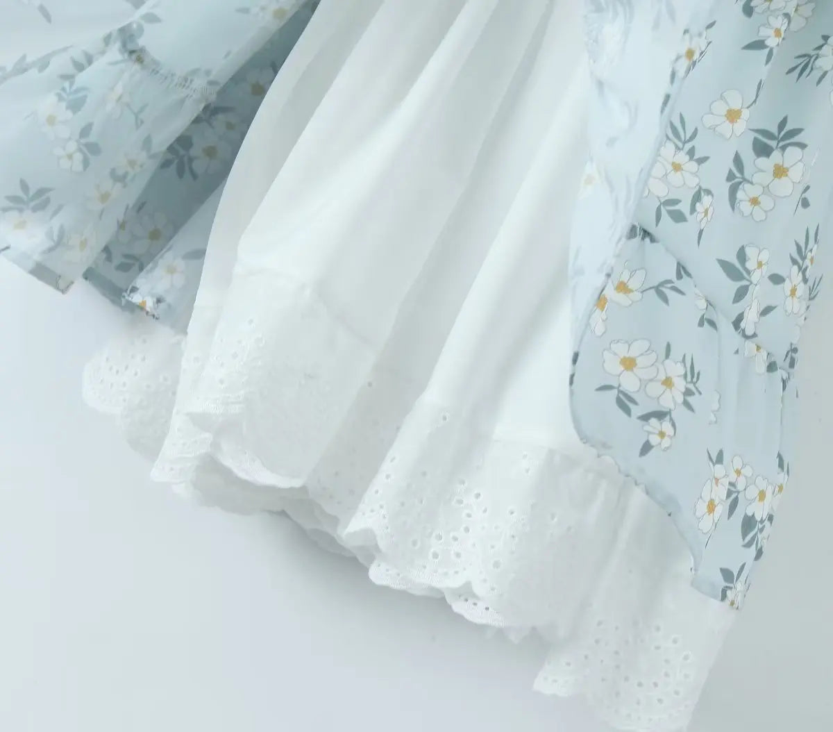 Vintage Puff Sleeve Mini Lace Dress Women Floral Printed Off Shoulder Ruffles Summer Dresses Party Elegant Square Neck Vestidos