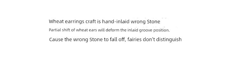 Accessible Luxury Wheat Women's Special-Interest Design All-Match Super Hot Earrings
