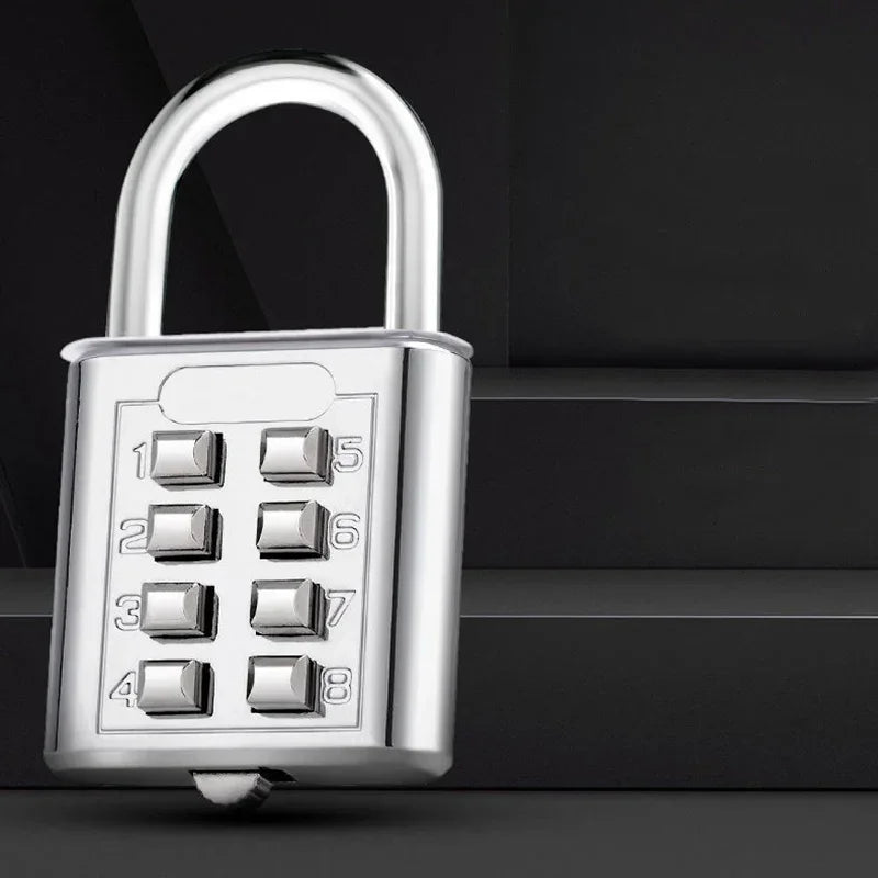 8 Digits Password Code Outdoor Waterproof Combination Padlock Zinc  Alloy Suitcase Travel Luggage Anti-thieft Keyed Smart Lock