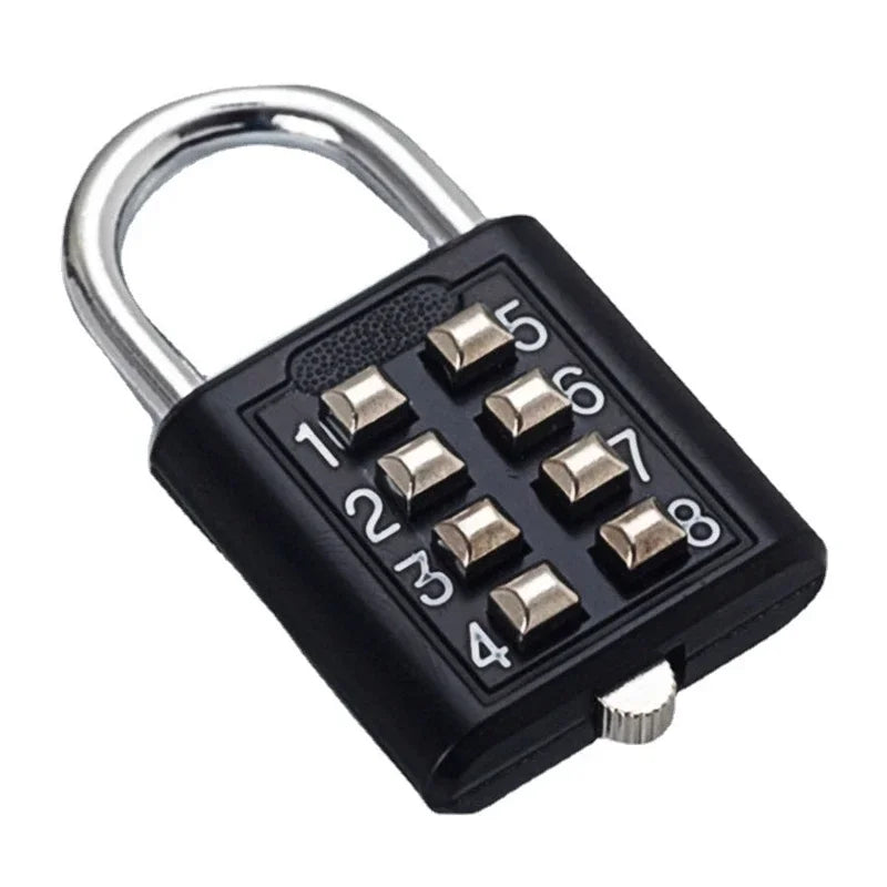 8 Digits Password Code Outdoor Waterproof Combination Padlock Zinc  Alloy Suitcase Travel Luggage Anti-thieft Keyed Smart Lock