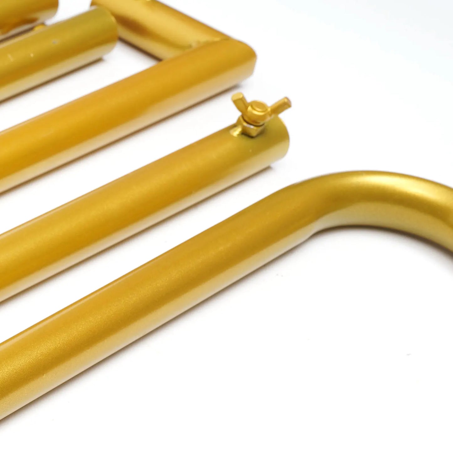 2*2.1M Gold Wedding Arch Door Square Metal Flower Rack with Bases Background Decorative Frame for Wedding Party