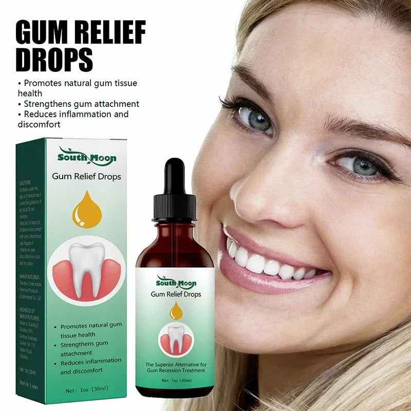 Gum Repair Drops Relieve Receding Gingival Swelling Gum Cleaning Care Oral Periodontal Hygiene Remove Yellow Tartar 2024 New
