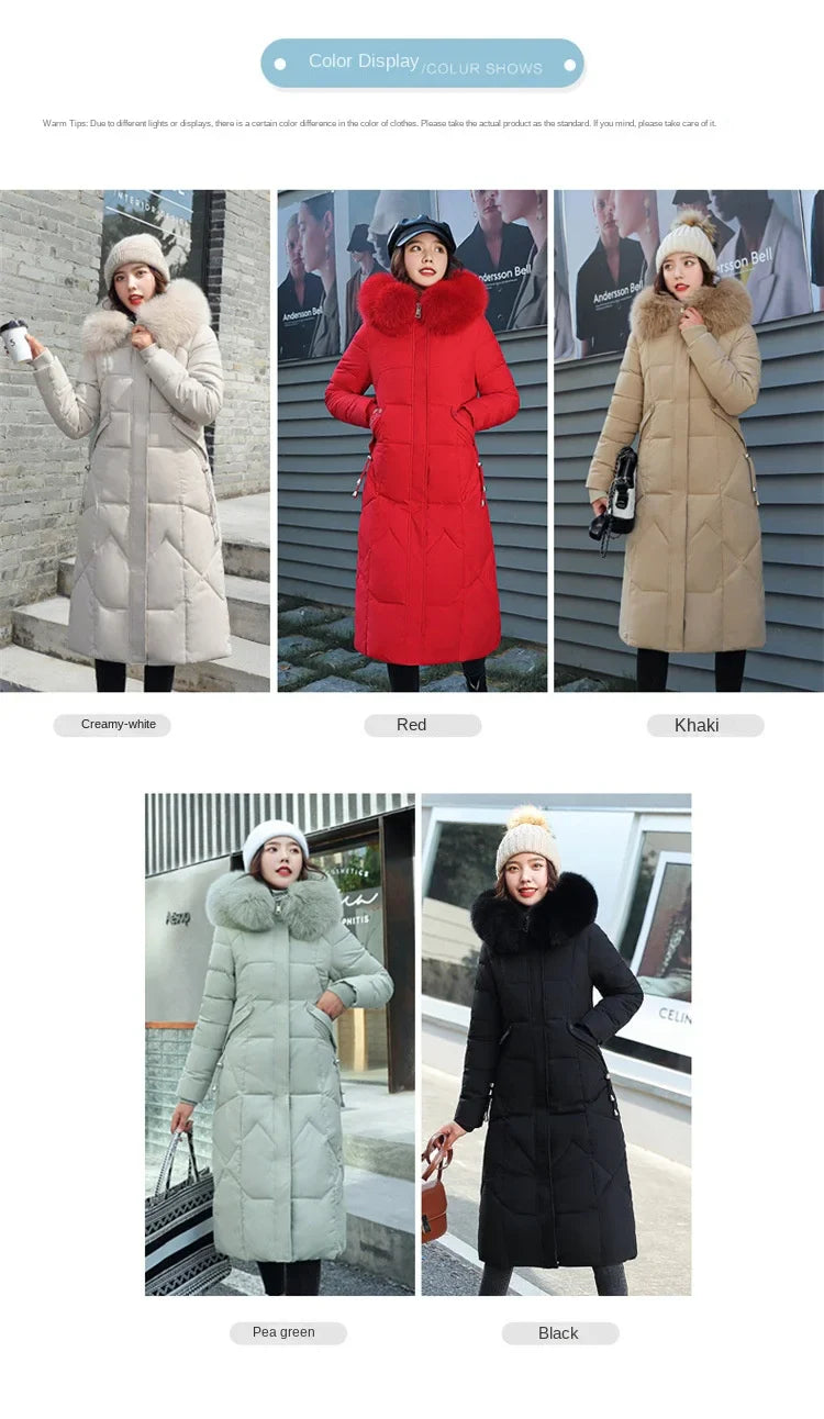 2024 New Autumn Winter Coat Women Thicken Warm Oversized Hoodies Casual Loose Korean Autumn Winter Fashion Cotton Parkas Coat