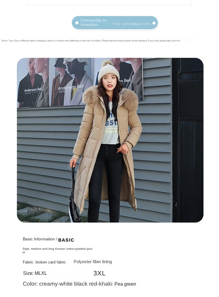 2024 New Autumn Winter Coat Women Thicken Warm Oversized Hoodies Casual Loose Korean Autumn Winter Fashion Cotton Parkas Coat
