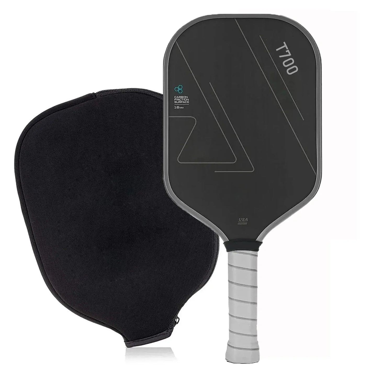 USAPA T700 Raw Carbon Fiber Pickleball Paddle
