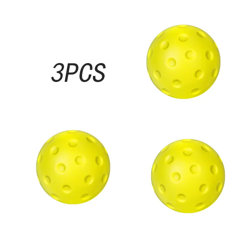 3PCS 74mm Silent PU Foam Pickleballs