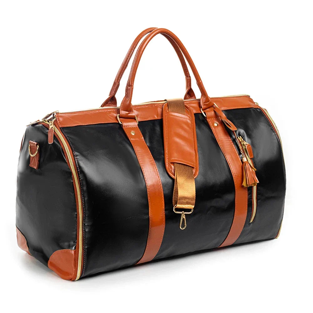 Buylor 2pcs Bags Foldable Suit Bag Large Capacity Travel Duffle Bag Waterproof Women Handbag Outdoor Fitness Bag With Shoe pouch