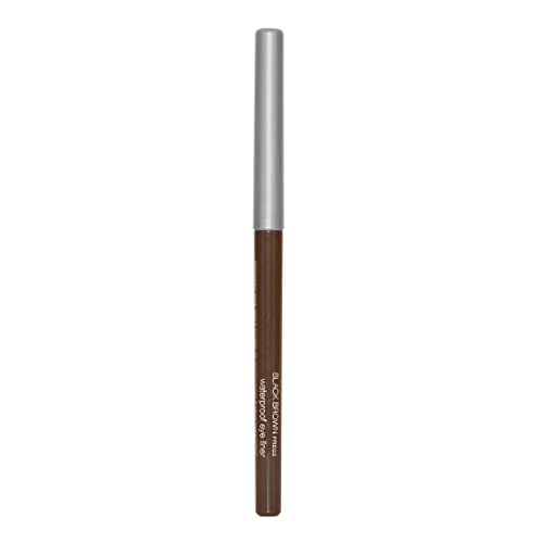 Palladio Retractable Waterproof Eyeliner, Richly Pigmented Color and Creamy, Slip Twist Up Pencil Eye Liner, Smudge Proof Long Lasting Application, All Day Wear, No Sharpener Required, Black Brown