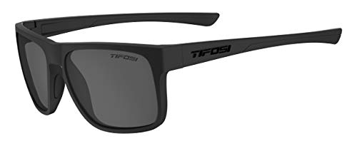 Tifosi Optics Swick Sunglasses (BlackOut/Sky Blue Polarized Lenses), unisex adult