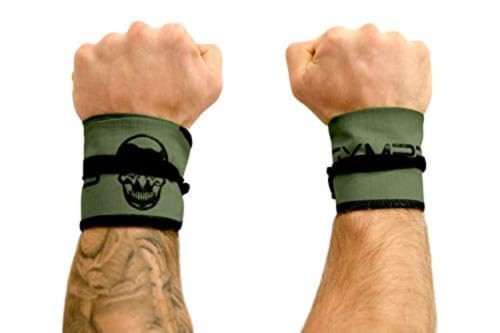 Gymreapers Strength Wrist Wraps for Cross Training, Olympic Lifting, Strength Training, WOD Workouts - Strong Wrist Support for Men and Women - Fits All Wrist Sizes | Men and Women (Ranger Green)