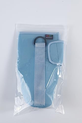 Nuovoware Water Bottle Carrier Bag Fits Stanley 40 Oz Tumbler with Handle, Water Bottle Bag with Adjustable Shoulder Strap, Neoprene Bottle Holder for Stanley Water Bottle Accessories, Blue Sea Foam