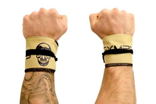 Gymreapers Strength Wrist Wraps for Cross Training, Olympic Lifting, Strength Training, WOD Workouts - Strong Wrist Support for Men and Women - Fits All Wrist Sizes | Men and Women (Desert Tan)