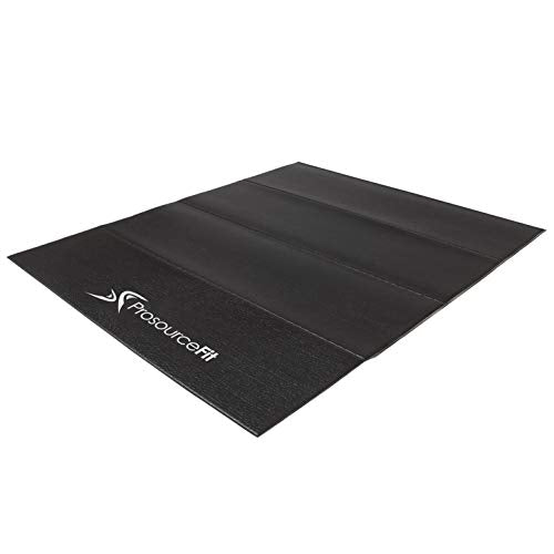 ProSource Treadmill & Exercise Equipment Mats, Folding (7’L x 3’W x ¼”T) High Density PVC Floor Protector