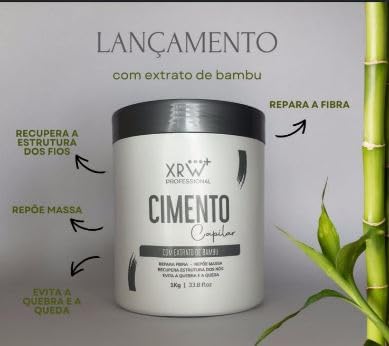 Hair Cement. With Bamboo extract, deep hair hidratation treatment. Tratamiento de hidratacion profunda para cabellos con extracto de Bambu.